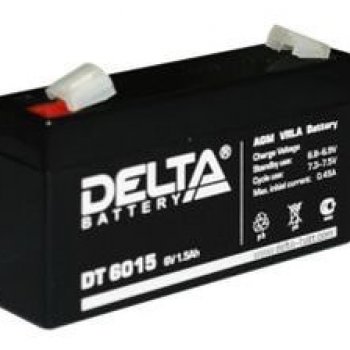 Аккумулятор Delta VRLA 6- 1.5 (6V, 1.5Ah, 97x24x52мм) (20)