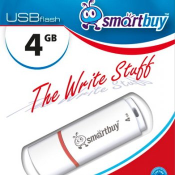 Флэш-диск SmartBuy 4GB Crown белый