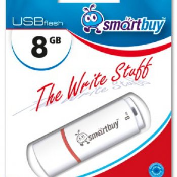 Флэш-диск SmartBuy 8GB Crown белый