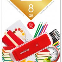 Флэш-диск SmartBuy 8GB Dock красный