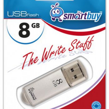 Флэш-диск SmartBuy 8GB V-Cut серебро