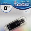 Флэш-диск SmartBuy 8GB V-Cut черный