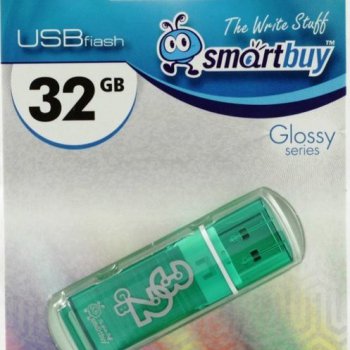 Флэш-диск SmartBuy 32GB Glossy зеленый