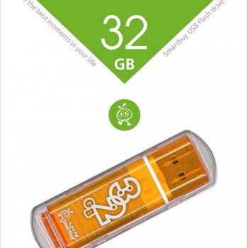 Флэш-диск SmartBuy 32GB Glossy оранж