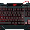 Клавиатура Defender игровая Doom Keeper GK-100DL, 3 цвета подсветки, влагоустойчивая конструкция, металлическое дно, USB чёрный (1/20)