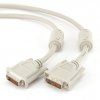 Кабель DVI-D dual link  1,8м экран ферритовые кольца Gembird серый (60)