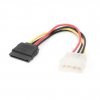 Кабель питания SATA 15 см, 4pin(molex)/15pin(SATA), Gembird (1/400)