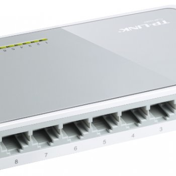 Коммутатор TP-LINK SF1008D (L2) 8x100Мбит/с неуправляемый