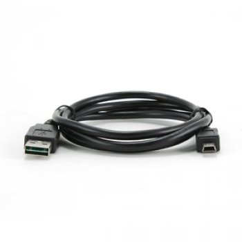 Кабель USB-miniB 0.3м Cablexpert 2.4A мультиразъём чёрный пакет (1/500)