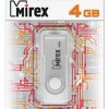 Флэш-диск Mirex 4GB Swivel белый