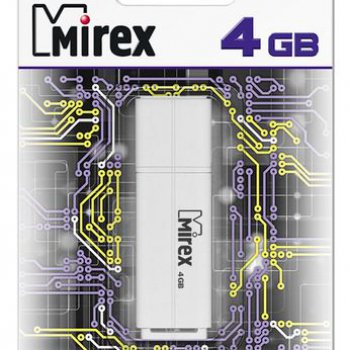 Флэш-диск Mirex 4GB Line белый