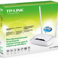 Маршрутизатор TP-LINK WR842N 300Mbps, 1xWAN, 4xLAN 100Mb, принт-сервер: USB, поддержка опционального 4G-модема