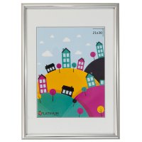 Рамка пластик 21x30 Палитра серебро (25)