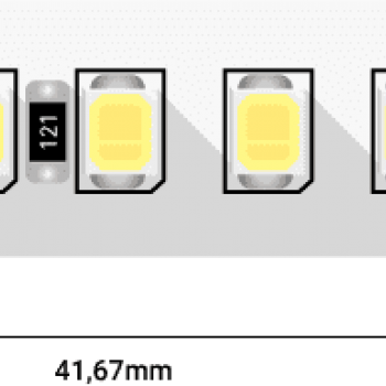 Лента диодная 24В IP20 17.3Вт/м 4500К 2835 168LED/м 2300Лм/м 10мм 5м SWG Pro