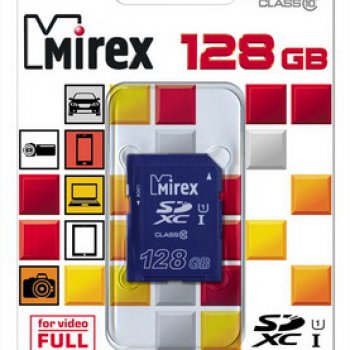 Карта SD Mirex 128GB Class 10 (SDХC) UHS-I