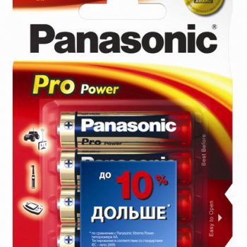 Батарейка Panasonic Pro Power LR 6 4xBL Gold (48/240)