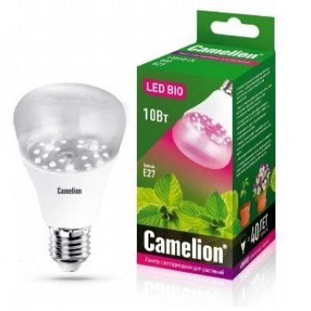 Фитолампа Е27 10Вт Camelion LED10-PL/BIO/E27 (10)