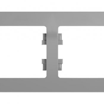 Рамка Glossa 4-ая горизонтальная алюминий (15)
